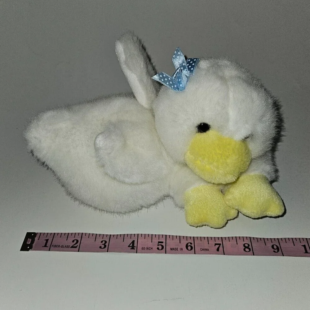 VTG Mom's Lil Litter Duck Chick Plush Lot Mom Baby White Yellow Toy Lot 1992